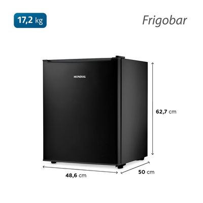Frigobar Mondial 73 Litros Porta Reversível Preto FGB-01-B80 127V