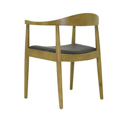 Kit 3 Cadeiras Decorativas Sala de Jantar Columbia PU Madeira Rústica Bege G56 - Gran Belo