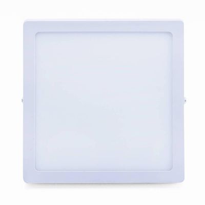Plafon Led Sobrepor 18w Quadrado 3000k Branco Quente Bivolt -unidade
