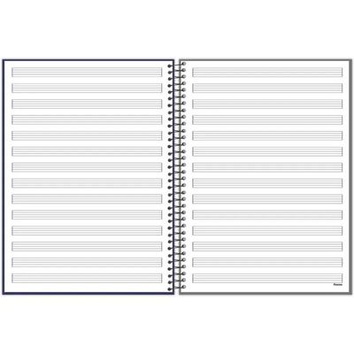 Caderno De Música Universitário Espiral 80 Folhas Foroni Estampa 1