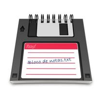 Bloco De Anotações Disquete Floppy Disk
