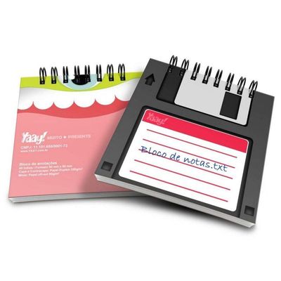 Bloco De Anotações Disquete Floppy Disk