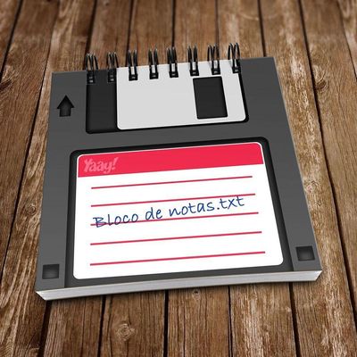 Bloco De Anotações Disquete Floppy Disk
