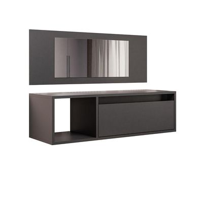 Penteadeira Camarin 1 Prateleira Com Gaveta Eva - Ssx Multicoisas Preto