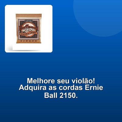 Encordoamento Violão Aço .010 Extra Leve Ernie Ball