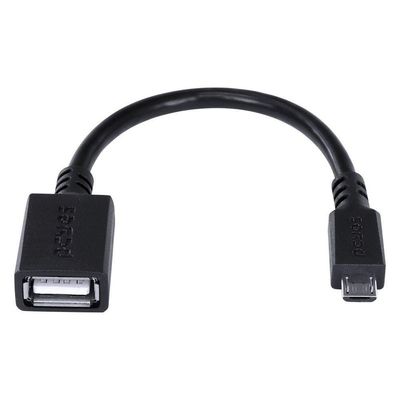 Adaptador Otg Micro Usb P- Usb 2.0 15cm - Preto