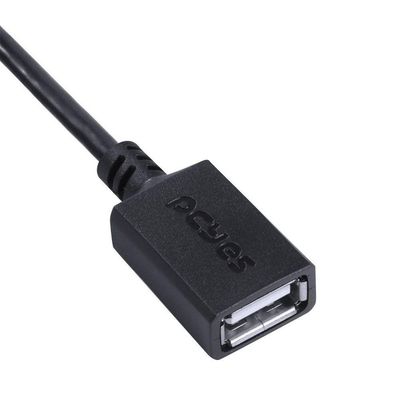 Adaptador Otg Micro Usb P- Usb 2.0 15cm - Preto
