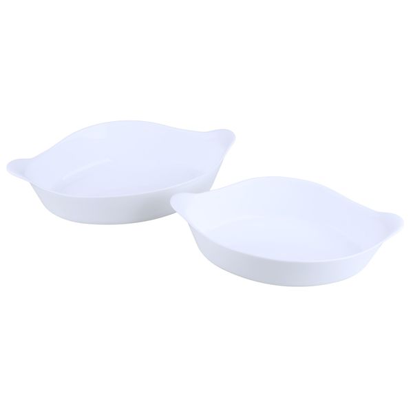 Conjunto de assadeiras Opaline Oval 1,8/1,4L com 2 peças Conjunto de assadeiras Opaline Oval 1,8/1,4L com 2 peças