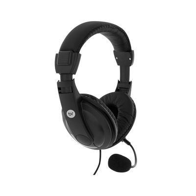 Headset Bright Office Haste Regulável e Microfone Preto Profissional 507
