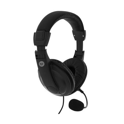 Headset Bright Office Haste Regulável e Microfone Preto Profissional 507