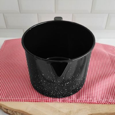 Fervedor Leiteira Grande 1,85L Caneca Ágata Esmaltada Com Bico Direcionador E Alça