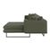 Sofá 5 Lugares Ricco com Chaise Direita Linho Verde
