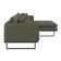 Sofá 5 Lugares Ricco com Chaise Direita Linho Verde