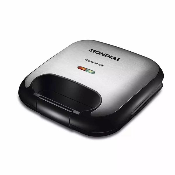 Grill e Sanduicheira Mondial Premium S-25 Inox/Prata - 750W 110V Grill e Sanduicheira Mondial Premium S-25 Inox/Prata - 750W 110V