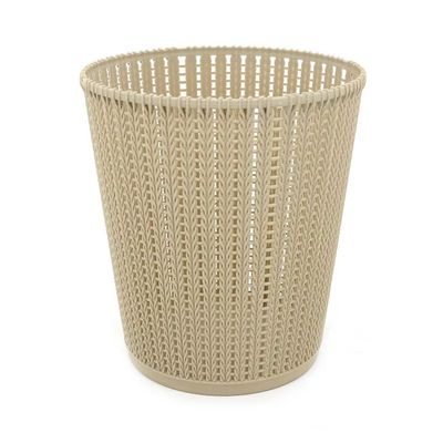 Cesto para Papel Le Plástico Vazado 8l Liso Bege