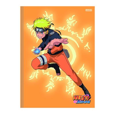 Caderno Brochura São Domingos Naruto Capa Dura com Adesivo 80 Folhas - Item Sortido