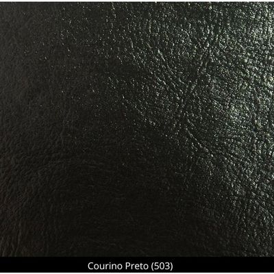 Kit Com 4 Cadeiras Maiara Madeira Maciça Estofadas Para Mesa De Jantar Courino Preto 503