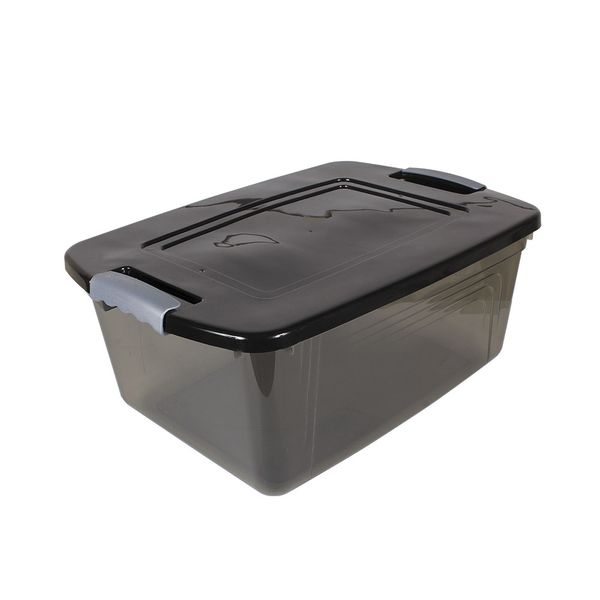 Caixa Organizadora São Bernardo em Plástico Preta 20L Caixa Organizadora São Bernardo em Plástico Preta 20L