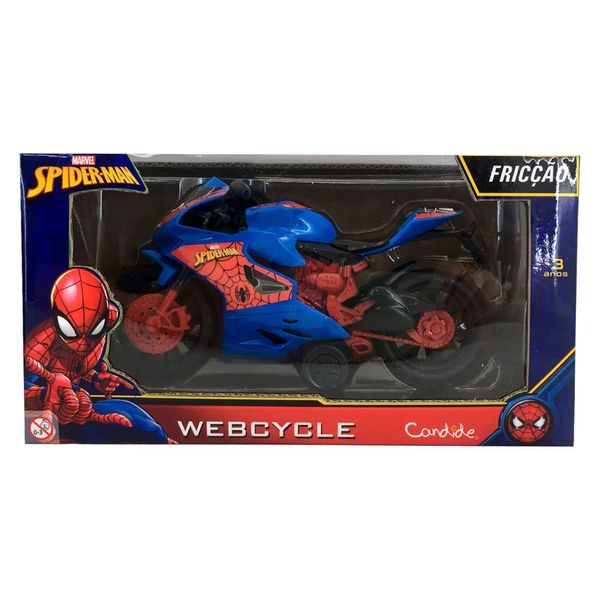 Moto de Fricção Candide Webcycle Homem-Aranha Moto de Fricção Candide Webcycle Homem-Aranha