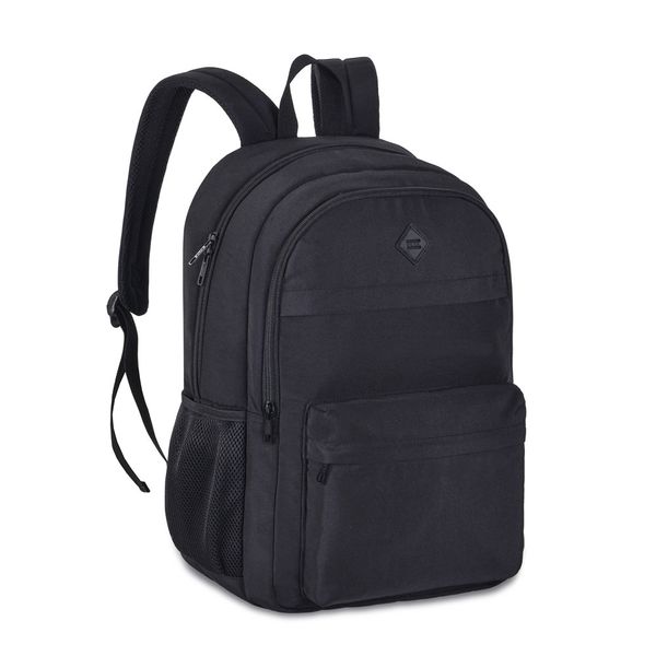 Mochila Juvenil Masculina 3 Divisórias Soft Preta CG24600 - Clio Mochila Juvenil Masculina 3 Divisórias Soft Preta CG24600 - Clio