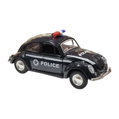 Netcar Metal Fusca Fricção Polícia 1/32 - Net Toy