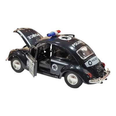 Netcar Metal Fusca Fricção Polícia 1/32 - Net Toy
