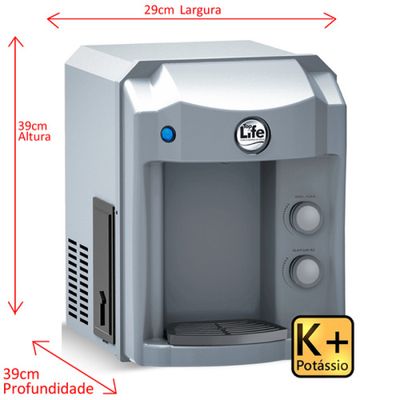 Purificador De Água Alcalina Ozonizada + Potássio Cor Prata 110v