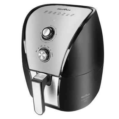FRITADEIRA ELETRICA SEM OLEO AIR FRYER BRITANIA 5 Litros BFR40 127v Preto