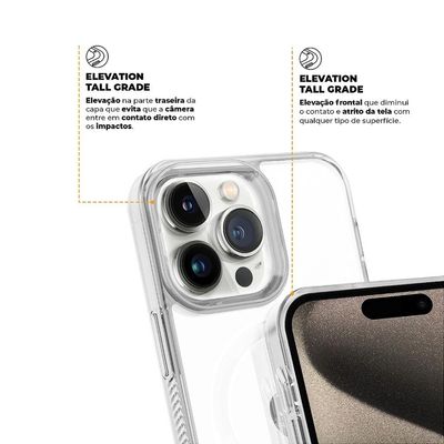 Kit Capa Anti-Slip Magsafe e Pelicula Nano Vidro para iPhone 15 Pro Max - Gshield