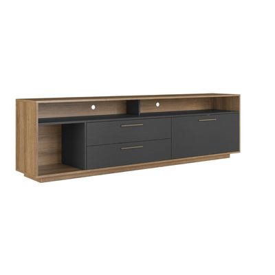 Rack Para Tv Até 75 Polegadas Com Iluminação Led Reims Grafite
