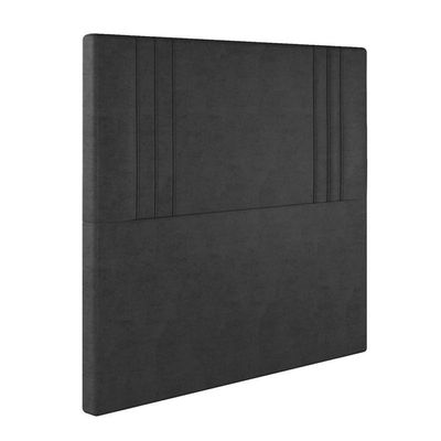 Cabeceira Estofada Solteiro 90 Cm Diamante Veludo Preto