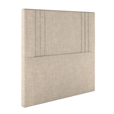 Cabeceira Estofada Solteiro 90 Cm Diamante Linho Bege