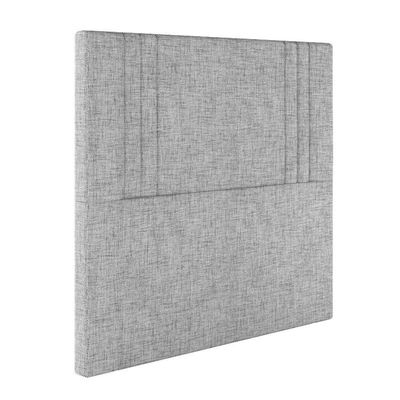 Cabeceira Estofada Solteiro 90 Cm Diamante Linho Cinza