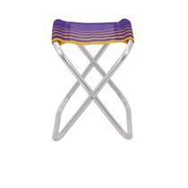 Banco de Praia Tramontina Fiji em Alumínio com Assento Roxo e Amarelo