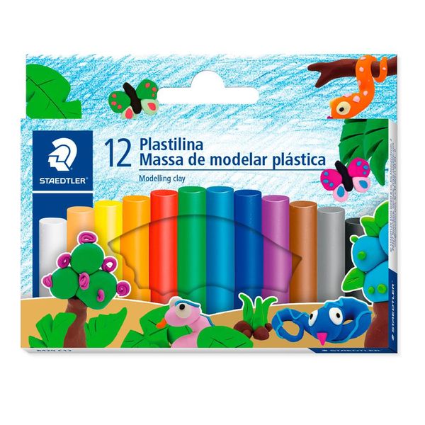 Massa de Modelar com 12 Cores Staedtler Massa de Modelar com 12 Cores Staedtler