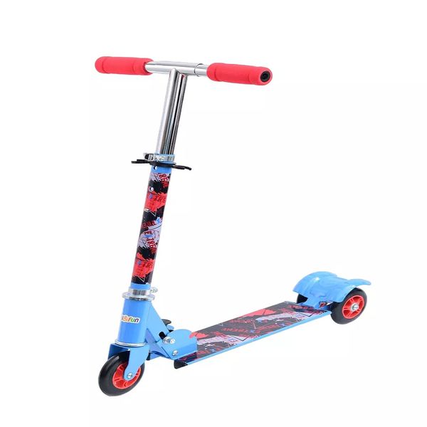 Patinete Infantil 3 Rodas Dobrável Vermelho