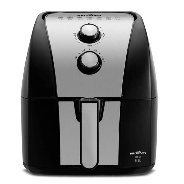 Fritadeira Elétrica Air Fryer Britania BFR51 5,5L Preta - 127V Fritadeira Elétrica Air Fryer Britania BFR51 5,5L Preta - 127V