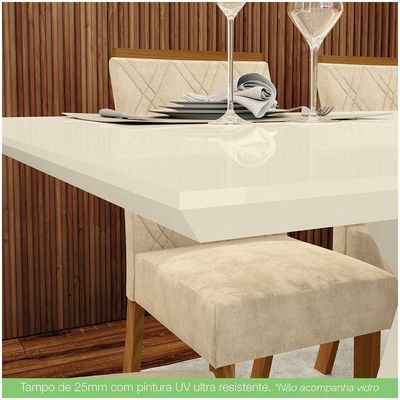 Conjunto Sala De Jantar Mesa 120cm 4 Cadeiras