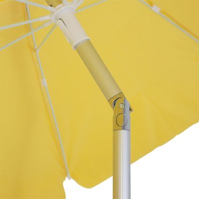Guarda-Sol Articulado 2,00m em Bagum e Alumínio Amarelo Bel