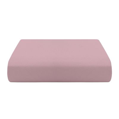 Lençol Solteiro Cazza com Elástico em Poliéster Rosa
