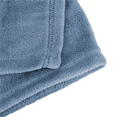 Manta Cobertor Queen Fleece Cazza Azul