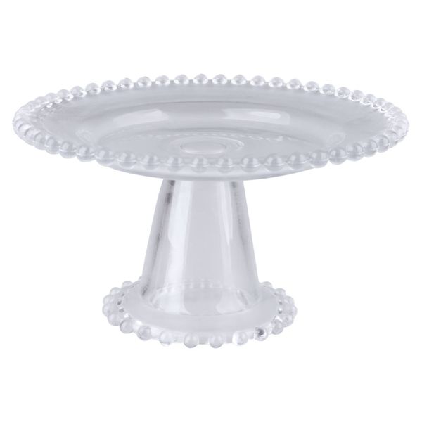 Prato para Bolo de Vidro 20cm Petit CV244731 Cazza Prato para Bolo de Vidro 20cm Petit CV244731 Cazza