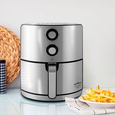 Fritadeira Elétrica Britânia Air Fryer 4,6L BFR46PI Preta Inox 220V