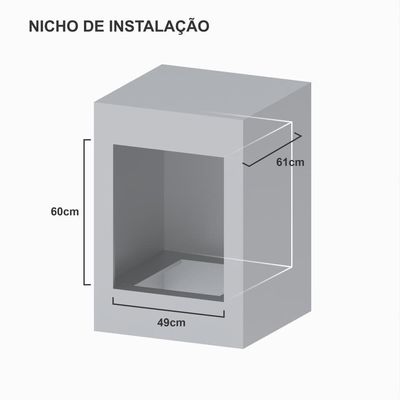 Forno De Embutir A Gás Glp 50 L Totale Nero Giii 220v Venax
