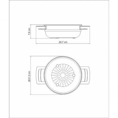 Cozi-vapore Brava Tramontina 20cm Em Aço Inox