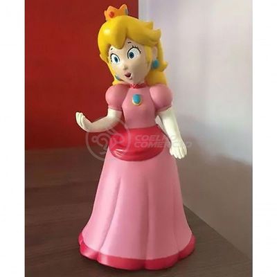 Boneco Action Figure Princesa Peach Toadstool 23Cm Mario