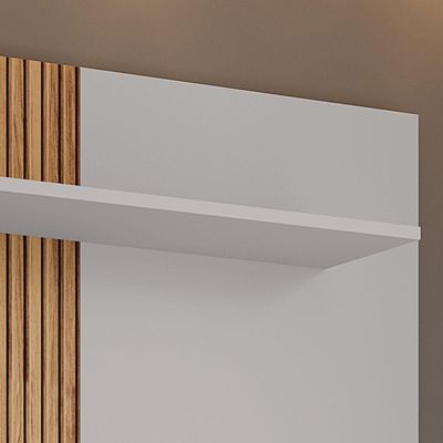 Painel Atlas Off-white Com Cinamomo Com Ripado - Bechara