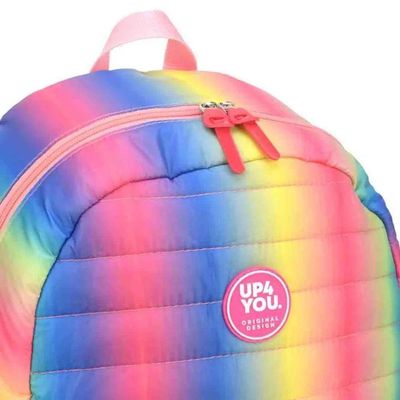 Mochila Costas Juvenil Escolar Notebook Arco Iris Up4you