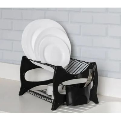 Escorredor De Louca Cozinha Prato Copo Duplo Porta Talheres