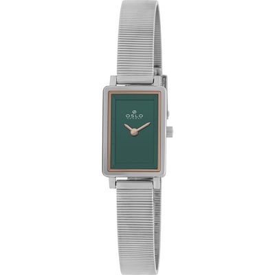 Relógio Oslo Feminino Ref: Olbsssvx0001 E1sx Slim Prateado Retangular